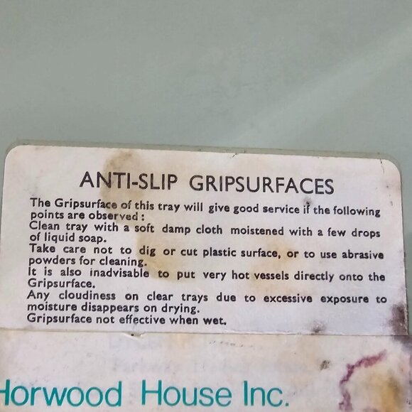 Vintage Metal Dinner Tray Ship Anit Slip Grip Nautical Retro 70s - Picture 13 of 15